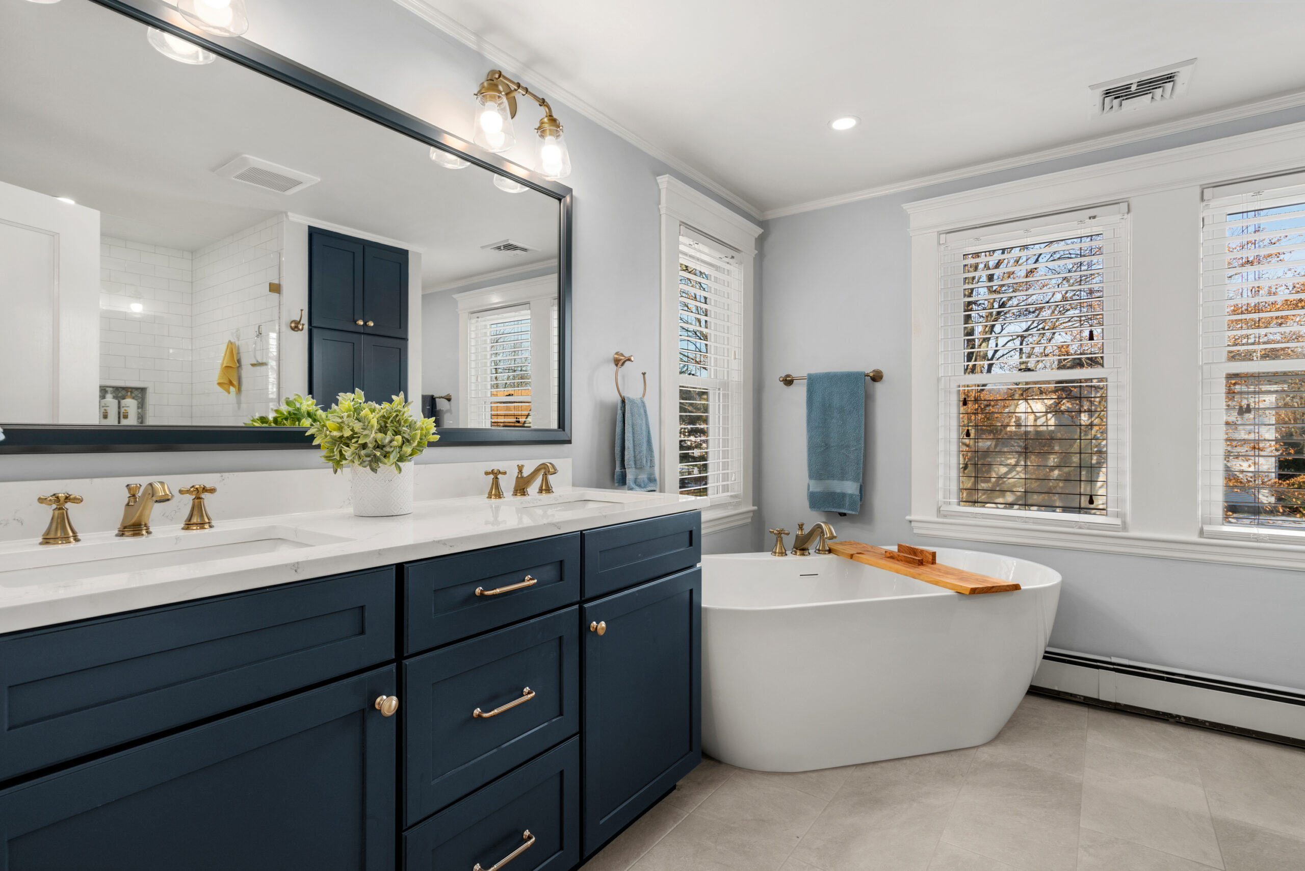 Bathroom from design-build renovation by Masters Touch Design Build