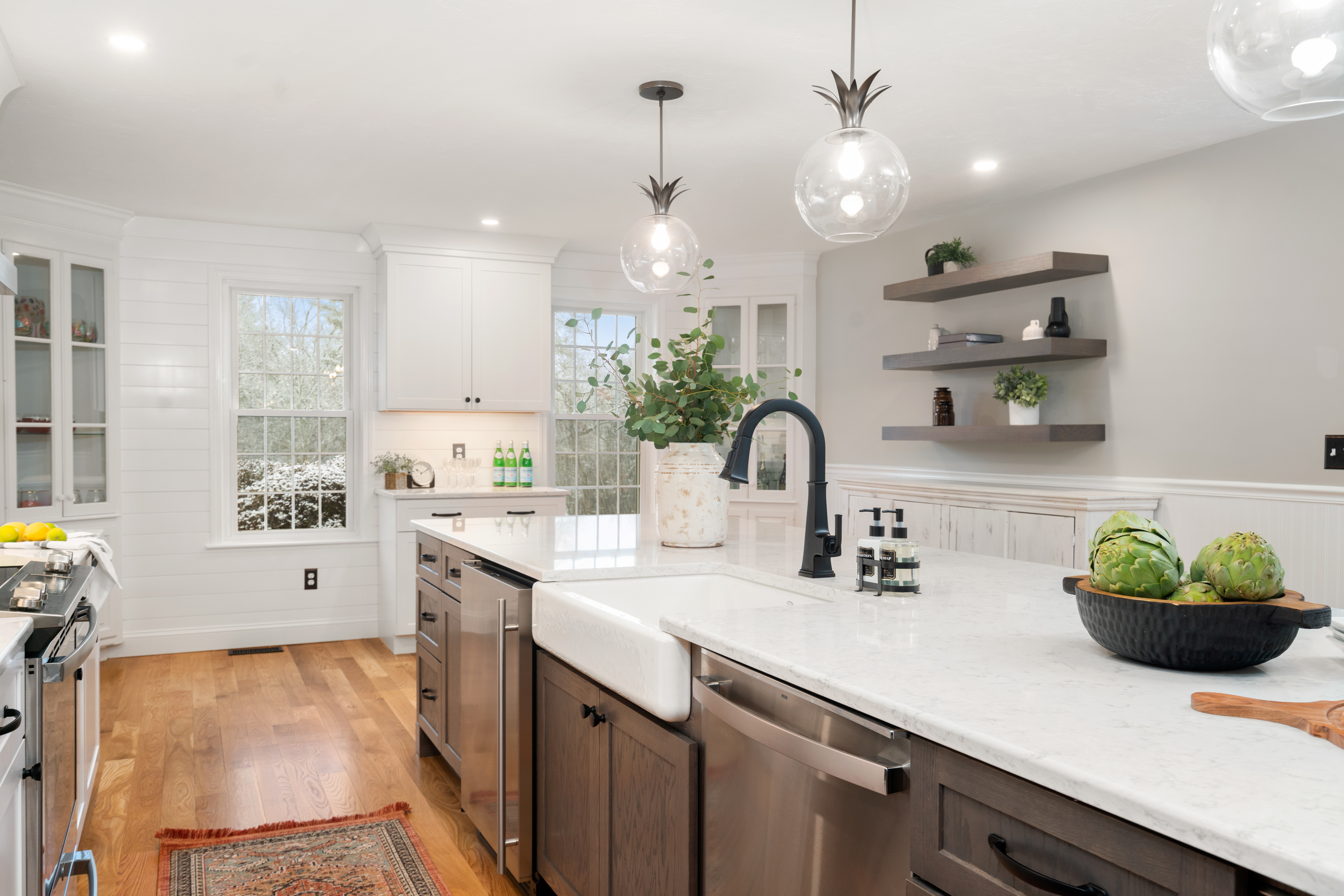 Kitchen remodel with premium countertops
